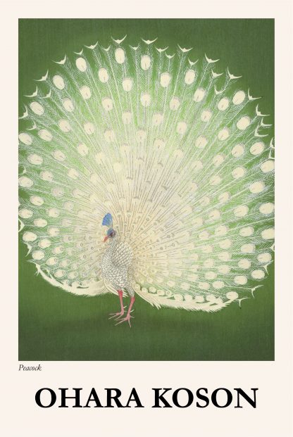 Koson Peacock poster