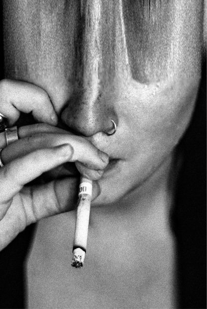 Distorted smoker poster