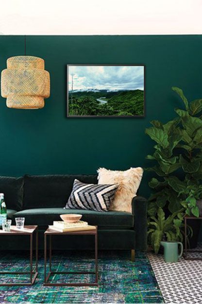 Rolling hills in Kabugao Apayao poster in interior