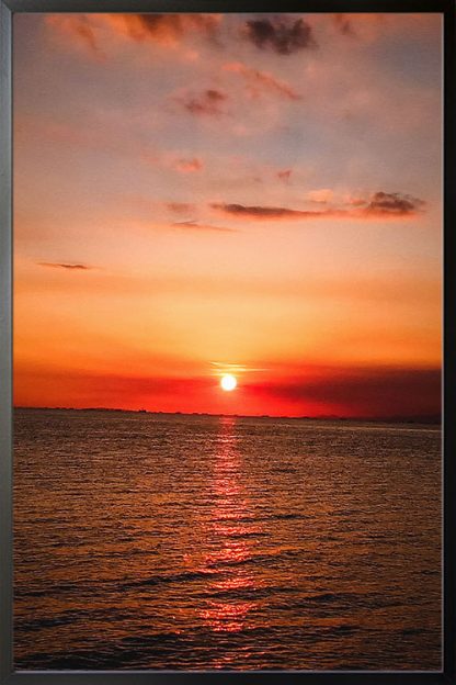 Western Seaside Sunset poster
