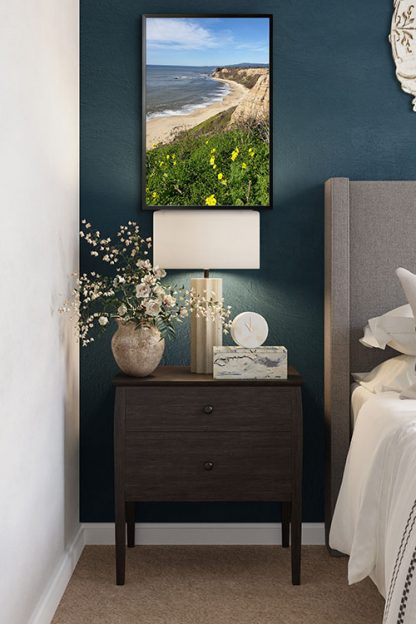 Seaside Flowers poster in interior