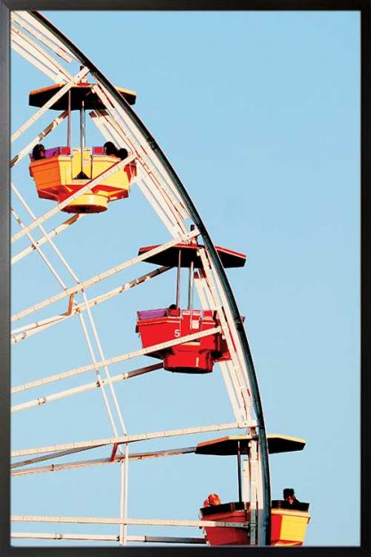 Framed Ferris wheel poster