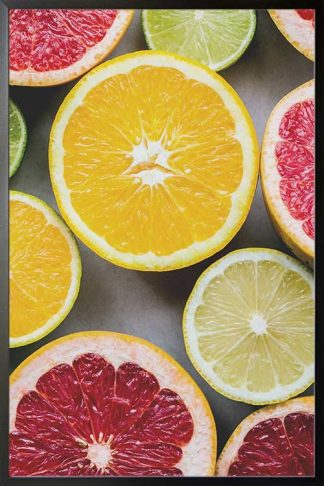 Framed Citrus assorted poster