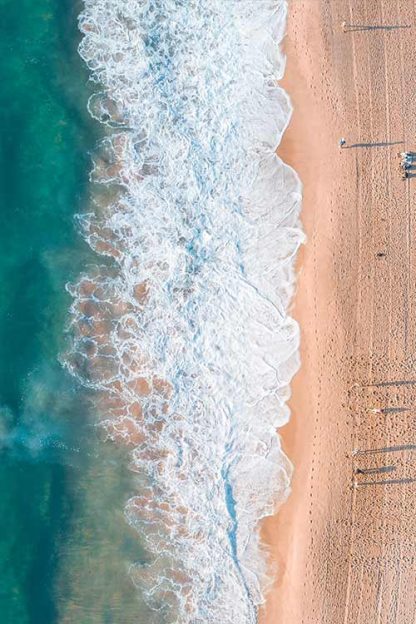 Beach and shore aerial view no4 poster