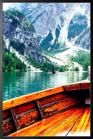 Framed Boating in lake poster
