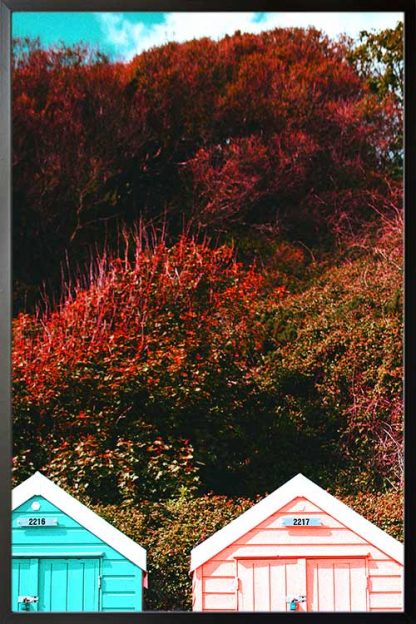 Framed Autumn vibrant poster