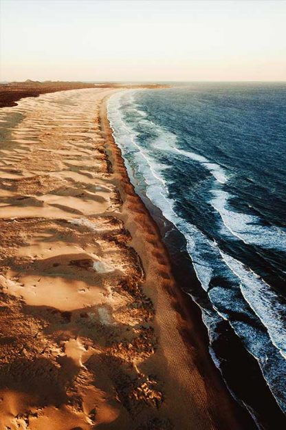 Beautiful beach from top view poster