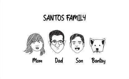 Family Minimalist Sketch poster