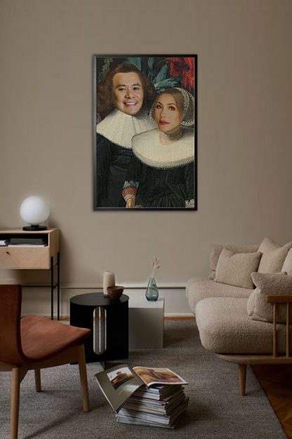 Couple Renaissance Portrait Poster for Regine and Ogie Alcasid