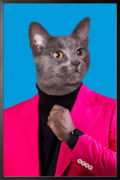 My pet in hot pink suit Poster