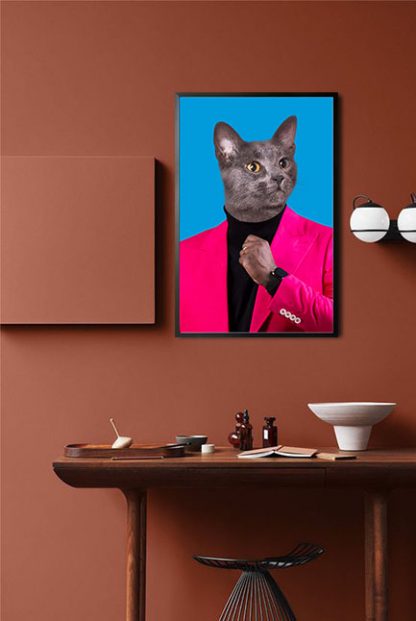 My pet in hot pink suit Poster