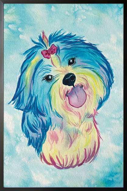 CMYK Shih Tzu Poster by Local Artist Siara Gogh