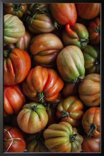 Heirloom Tomato Poster in Black Frame
