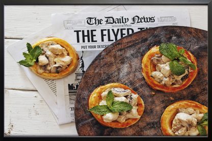 Finger Food Poster in Black Frame