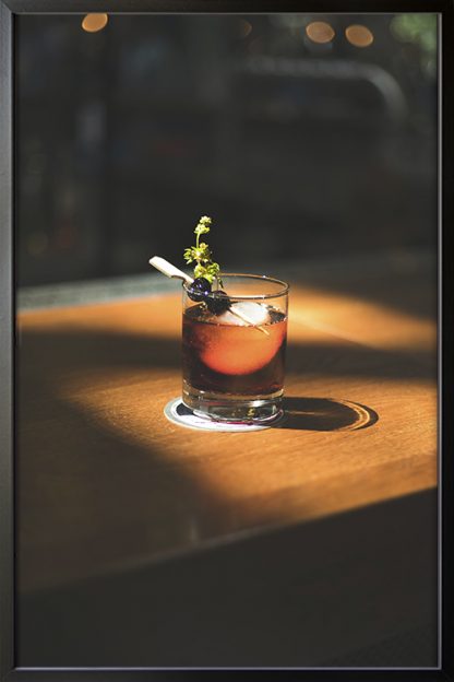 Cocktail Poster in Black Frame