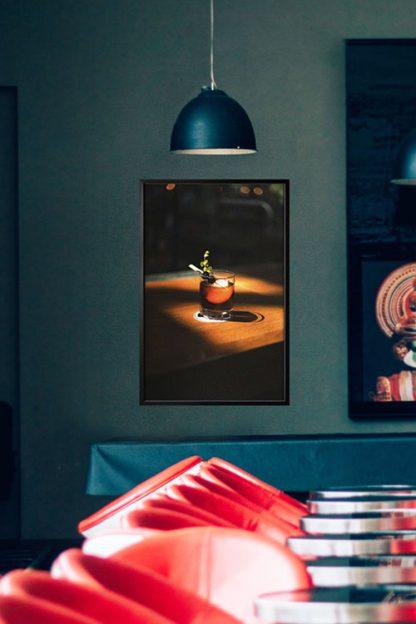 Cocktail Poster in Interior