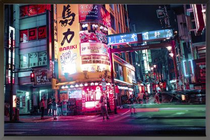 Vibrant Night Tokyo Poster