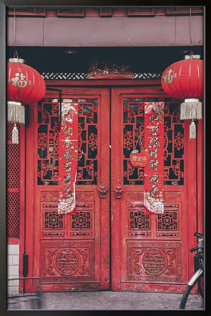 Traditional Chinese Door Poster