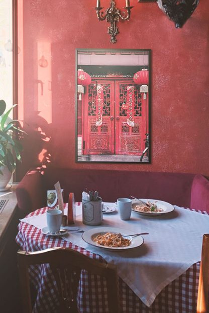 Traditional Chinese Door in Interior