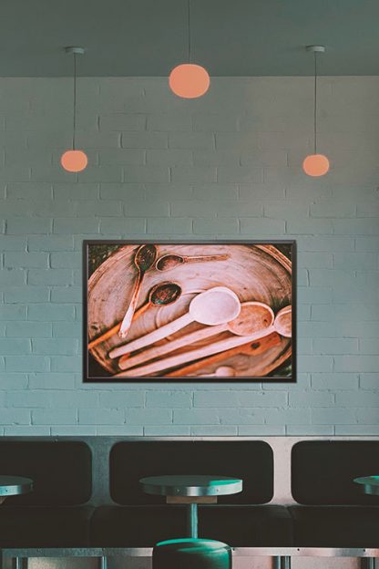 Wooden Utensils Poster in Interior