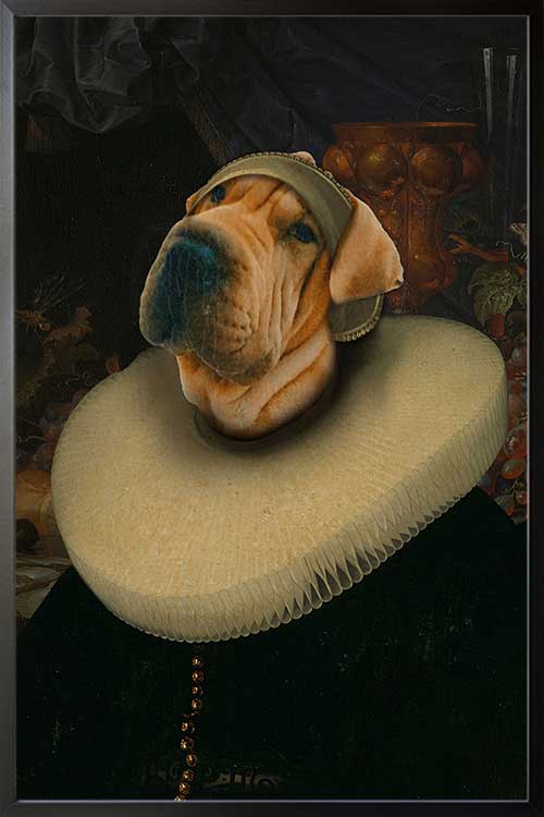 My Pet In Renaissance Clothe No. 2 Poster for Christian Labrador
