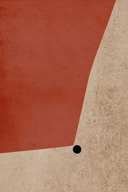 Beige and Orange no.1 Poster