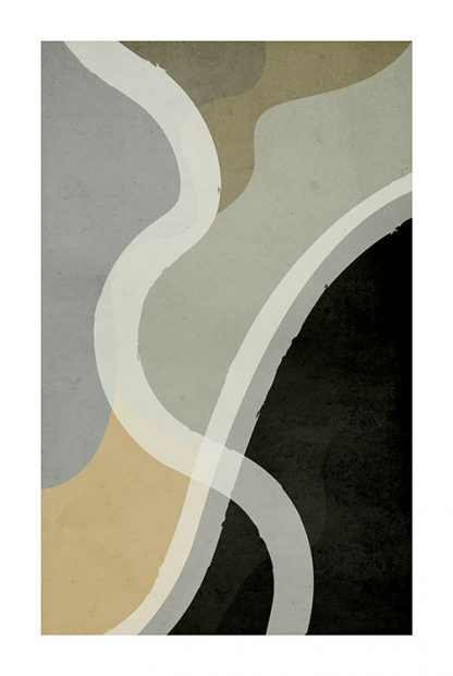 Abstract Shapes in Color no.1 Poster
