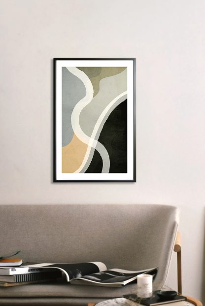 Abstract Shapes in Color no.1 Poster in Interior