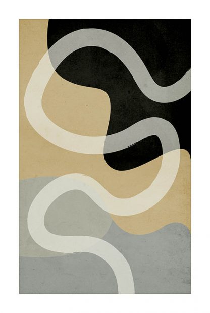 Abstract Shapes in Color no.2 Poster