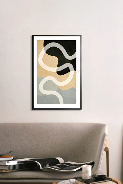 Abstract Shapes in Color no.2 Poster in Interior