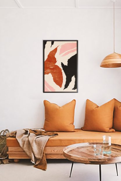 Abstract Smudge Shapes no.1 Poster in Interior