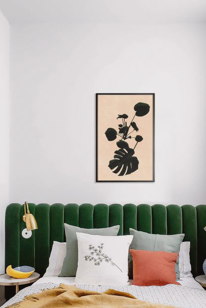 Botanical Monstera Poster in Interior