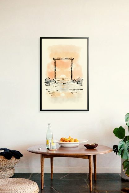 Nature Sunset Gateway Poster in Interior