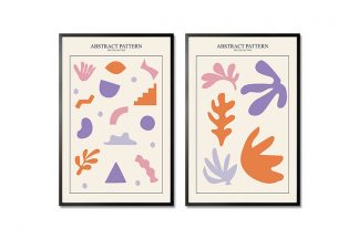 Gallery Wall art set Abstract Pattern Poster- 2