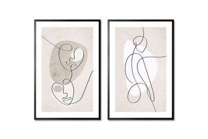 Gallery Wall art set Abstract Figure Poster- 2