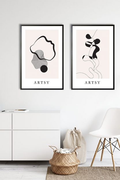 Gallery Wall art set Artsy Poster- 2