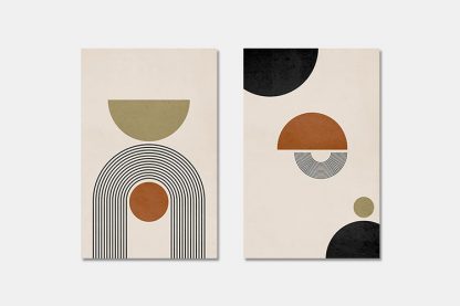 Gallery Wall art set Boho Shapes and Lines Poster- 2