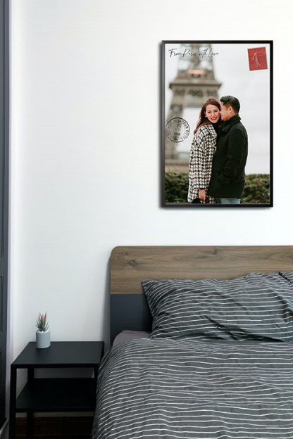 Couple in Paris Poster in Interior