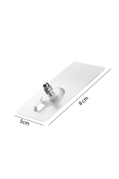 Adhesive Hook 5cm x 8cm view with measurement