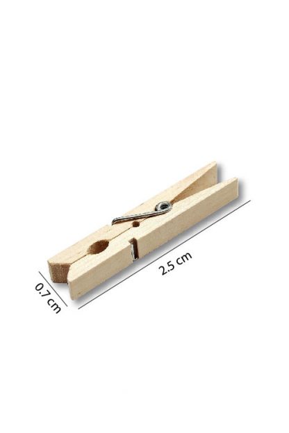 Wood Clip Single with measurement