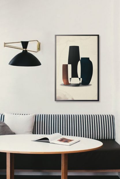 Abstract Ceramics Poster in Interior