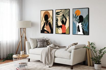 Ladies and Safari Trio Poster Bundle in Interior