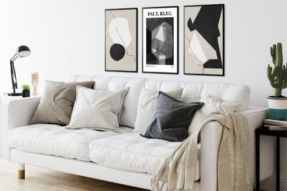 Rustic Hues and Rough-Cut Head Trio Poster Bundle in Interior