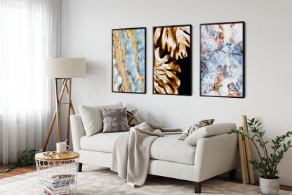 Messy Elegant Collection Trio Poster Bundle in Interior