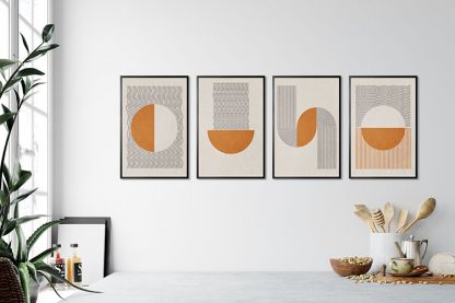 Graphical Lines and Circles Set Poster Bundle in Interior