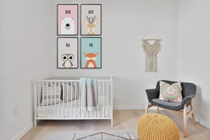 Nursery Set Poster Bundle in Interior
