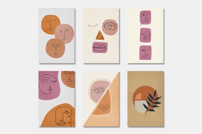 Shapes and Faces Collection Poster Bundle