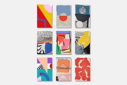 Abstract Collage Collection Poster Bundle