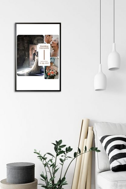 Wedding Collage no. 4 Poster in Interior