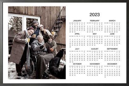 Personal Calendar 2023 poster with black frame